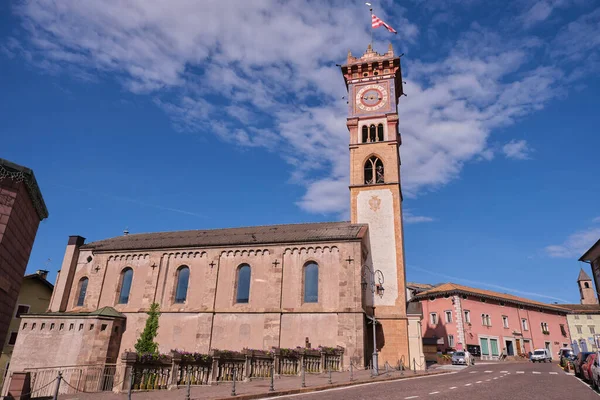 Church San Sebastiano Village Cavalese Trentino —  Fotos de Stock