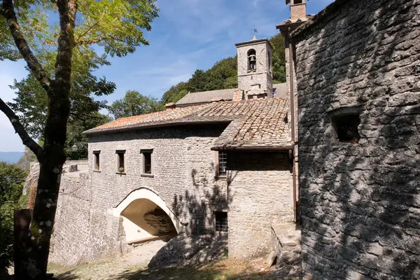 Buitenaanzicht Van Het Heiligdom Van Toscaanse Verna — Stockfoto