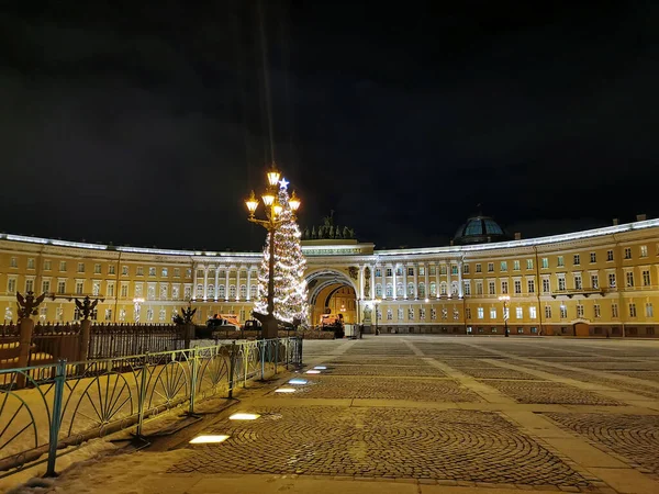 Sankt Petersburg Russland Denkmal Für Kaiser Nikolaus Umgeben Von Einem — Stockfoto