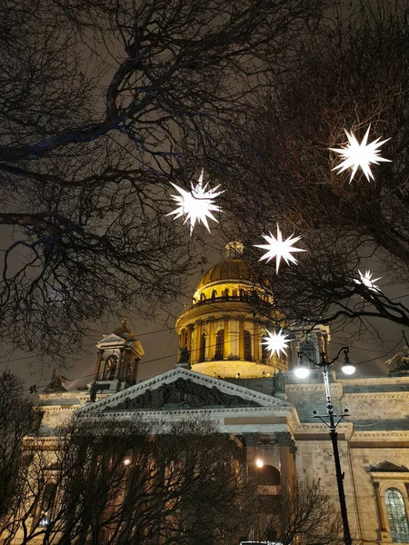 Sankt Petersburg Rosja Pomnik Cesarza Mikołaja Cesarza Otoczony Starym Ogrodzeniem — Zdjęcie stockowe