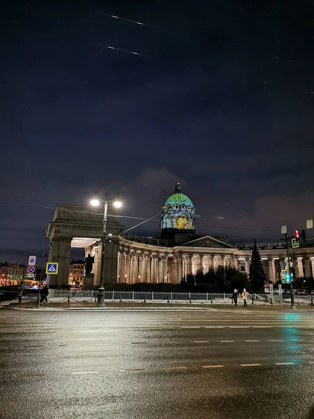 San Pietroburgo Russia Monumento All Imperatore Nicola Imperatore Circondato Una — Foto Stock