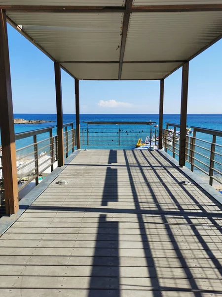 Protaras Här Famagusta Området Cypern Observation Däck Över Fig Tree — Stockfoto