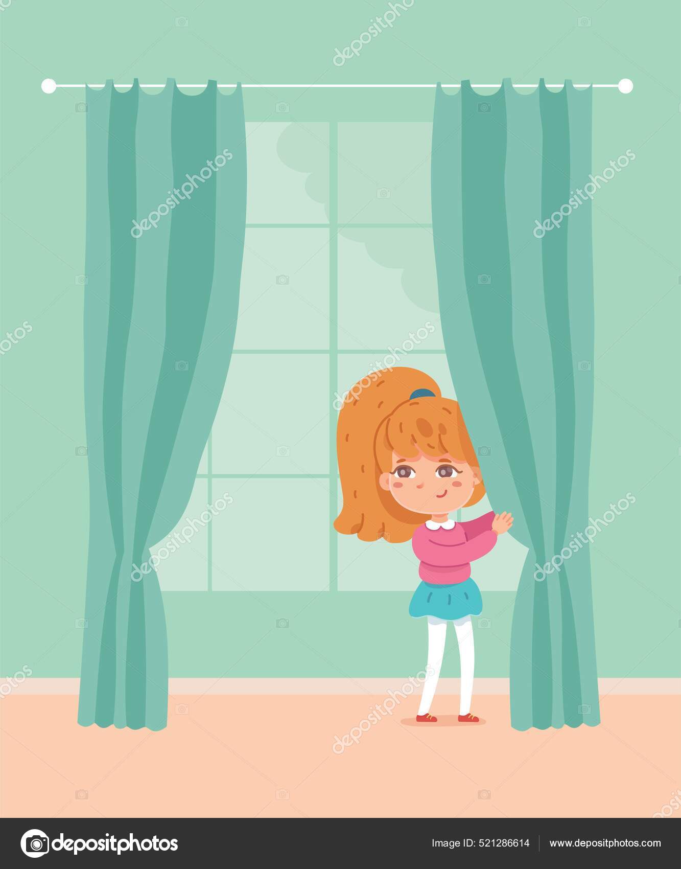 Children play in hide and seek game background Vector Image