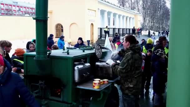 Nijni Novgorod Rusia Elveția Park 2022 Câmp Militar Sau Bucătărie — Videoclip de stoc
