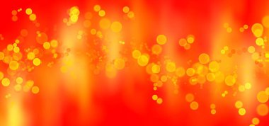 Bokeh efektli, bulanık ve eğimli kırmızı altın sarısı arka plan. Renkli bulanık doku. Soyut bir arkaplan için modern tasarım. Bokeh dokusu. Grafik tasarımı ve yaratıcı kavramsal fikirler için alan.