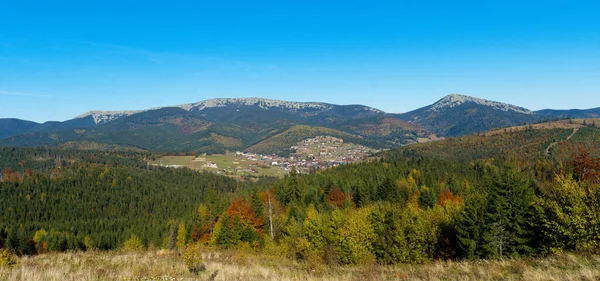 Гігапіксельна Панорама Карпатських Гір — стокове фото