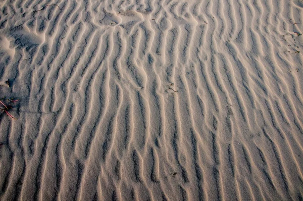 Άποψη Των Κυμάτων Στους Αμμόλοφους Που Δημιουργεί Άνεμος — Φωτογραφία Αρχείου