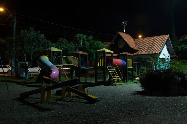 Playground Night Quarantine Brazil — Stock Photo, Image