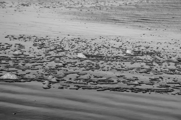 Textura Espuma Mar Playa — Foto de Stock