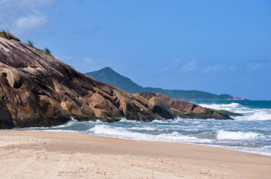 Gamboa 'daki plaj ve kayalar, Santa Catarina