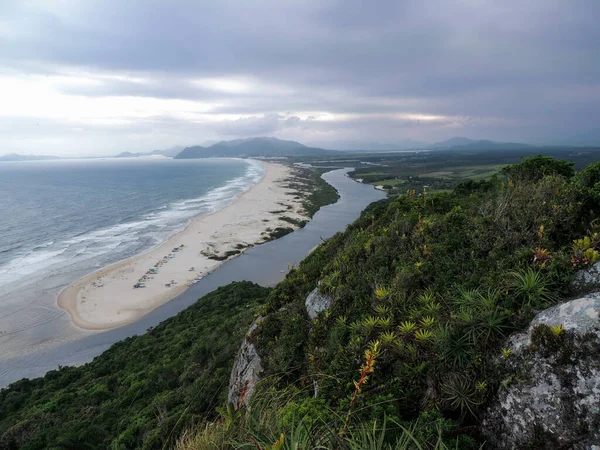 Vista Litoral Oceano Atlântico Guarda Emba Santa Catarina — Fotografia de Stock