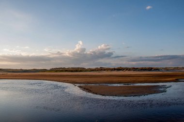 Praia do Cassino, Brezilya 'da gün batımı 