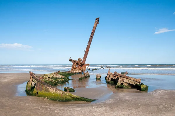 Schiffbruch Des Navio Altair Praia Cassino Brasilien — Stockfoto