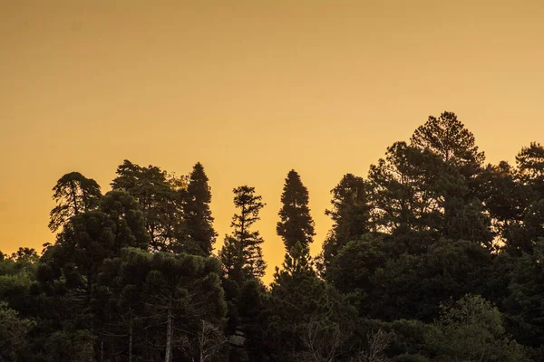 Brezilya 'daki dağlarda günbatımı. 