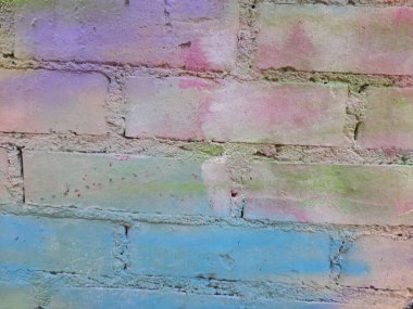 Mimari tarzdaki boya lekelerinin soyut renkli dokusu.