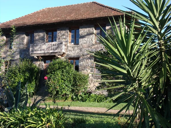 Vista Della Bella Vecchia Casa Bento Goncalves Brasile — Foto Stock