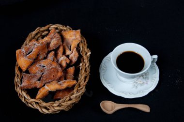 delicious grostoli on the table