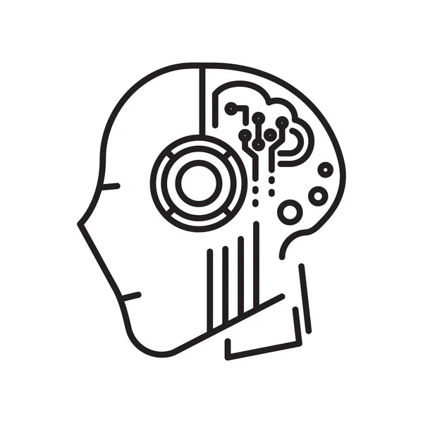 Sanayi koleksiyonundan beyaz arkaplanda robot simgesi izole edildi. Robot simgesi moda ve logo, web, uygulama, UI için modern robot sembolü. Robot simgesi basit bir işaret. teknoloji.