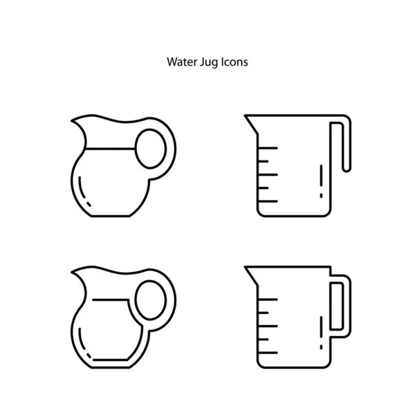 水壶图标隔离在白色背景上 水壶图标时尚和现代水壶符号标志的标志 用户界面 水壶图标简单的标志 — 图库照片