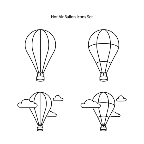 Εικονίδιο Αερόστατου Θερμού Αέρα Απομονωμένο Λευκό Φόντο Από Συλλογή Τουρισμού — Φωτογραφία Αρχείου