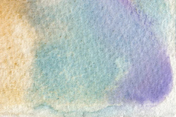 Farbig Blauem Beigem Und Violettem Aquarellpapier Mit Großer Körniger Textur — Stockfoto