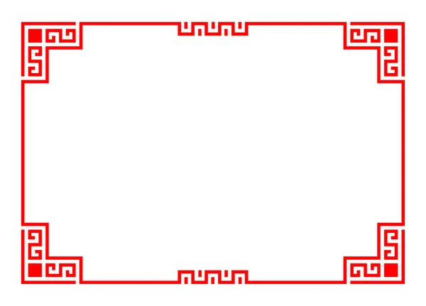 Китайский Красный Прямоугольник — стоковый вектор