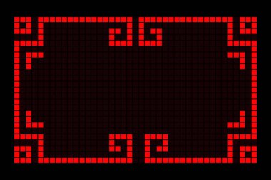 Çin kırmızı dikdörtgen çerçeve geometrik şekil vektör tasarımı.
