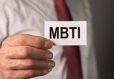 MBTI test konsepti. Psikoloji kişilik tipi