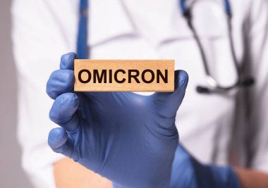 Omicron variant of corona virus, new mutation clipart