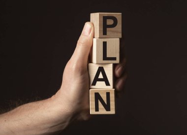 Tahta küplerle ilgili bir kelime planla. Planlama kavramı