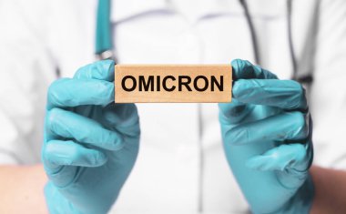 Omicron, omikron corona değişkeni konsepti