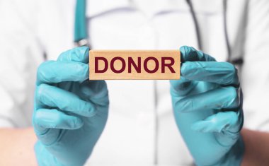 Bağışçı kelime, mesaj. Tıbbi konsept