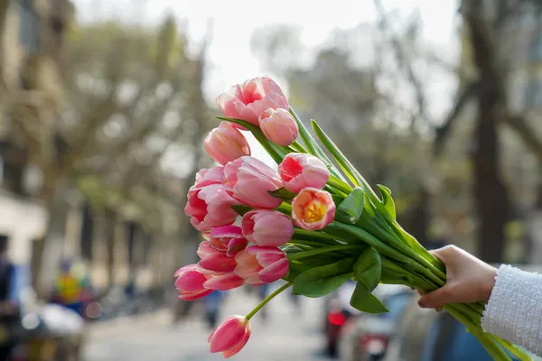 Blumenschmuck Florist Blumen Grün — Stockfoto