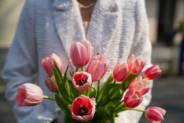 Bloemdecoraties Bloemist Bloemen Groen — Stockfoto