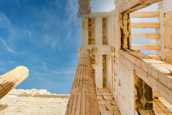 Parthenon Tempel Akropolis Athen Grækenland - Stock-foto