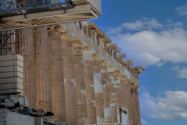 Παρθενώνας Είναι Ένας Ναός Στην Ακρόπολη Των Αθηνών — Φωτογραφία Αρχείου