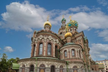 St. Petersburg Rusya 'da Kan Döken Kurtarıcı Kilisesi.