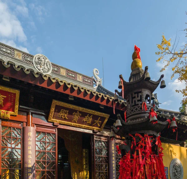 Położony Suzhou City Hanshan Temple Był Historycznie Jednym Dziesięciu Najbardziej — Zdjęcie stockowe