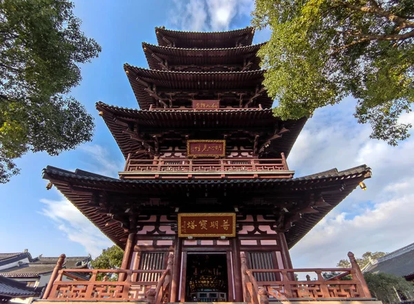Temple Hanshan Suzhou Province Jiangsusitué Dans Ville Suzhou Temple Hanshan Photo De Stock