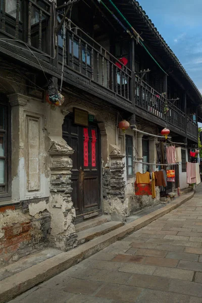 Oude Stad Xinchang Shanghai Heeft Een Geschiedenis Van Meer Dan — Stockfoto