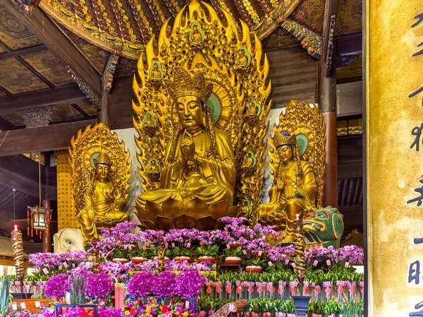 Longhua Temple Buddha Statue Shanghai China — Stock Fotó