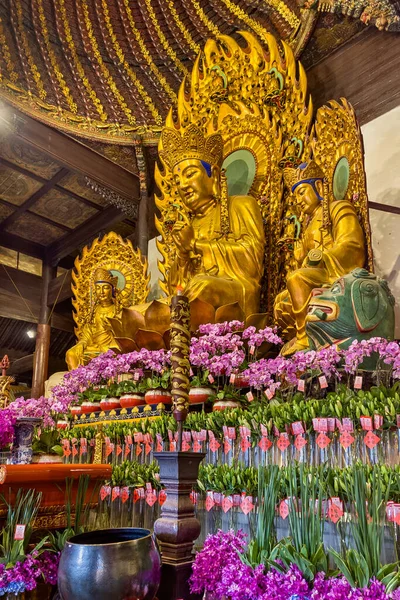 Longhua Tempel Boeddhabeeld Shanghai China — Stockfoto