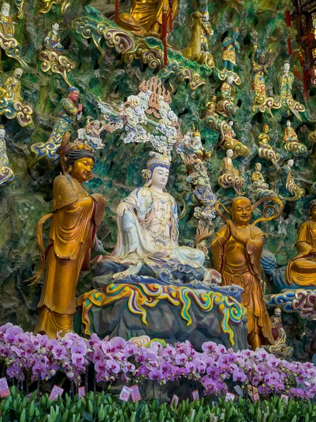 Longhua Temple Buddha Statue Shanghai China — Stok fotoğraf