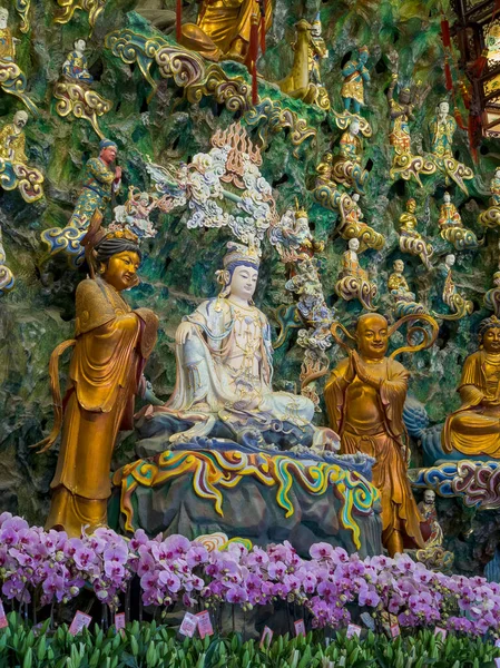 Longhua Templom Buddha Szobor Sanghaj Kína — Stock Fotó