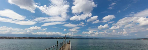 Lago Genebra Possui Muitos Dos Maiores Mais Suave Maior Lago — Fotografia de Stock