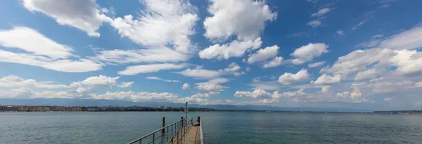 Lake Geneva Boasts Many Greatest Mildest Largest Lake Most Water — Foto de Stock