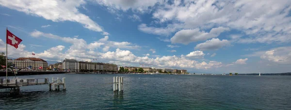 Lake Geneva Boasts Many Greatest Mildest Largest Lake Most Water — Fotografia de Stock