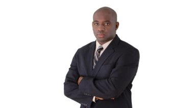 Afrika kökenli Amerikalı iş adamının portresi