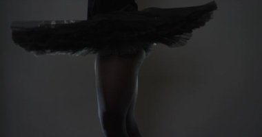 Bale dansçısı parmak uçlarında dönüyor