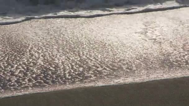 Хвилі Ламаються Береговій Лінії — стокове відео